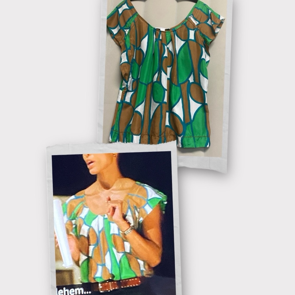 Diane von Furstenberg DVF Women’s Blouse Size 2 100% Silk Feminine ASO 90210